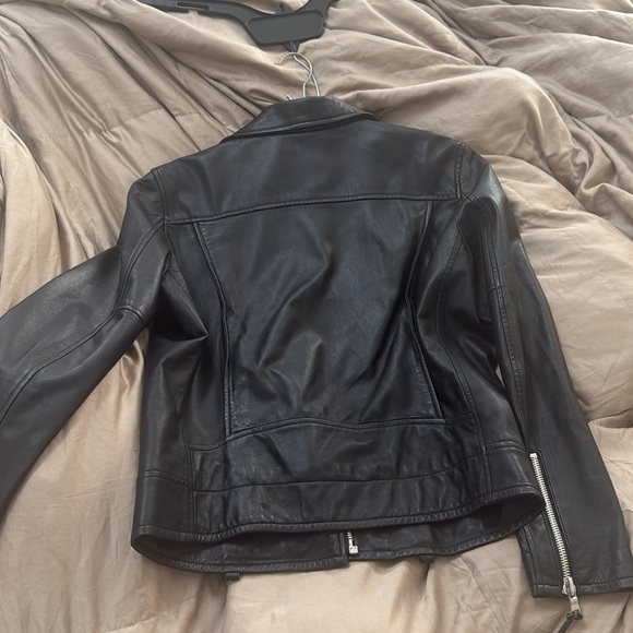 Leather biker jacket size m - Picture 2 of 6